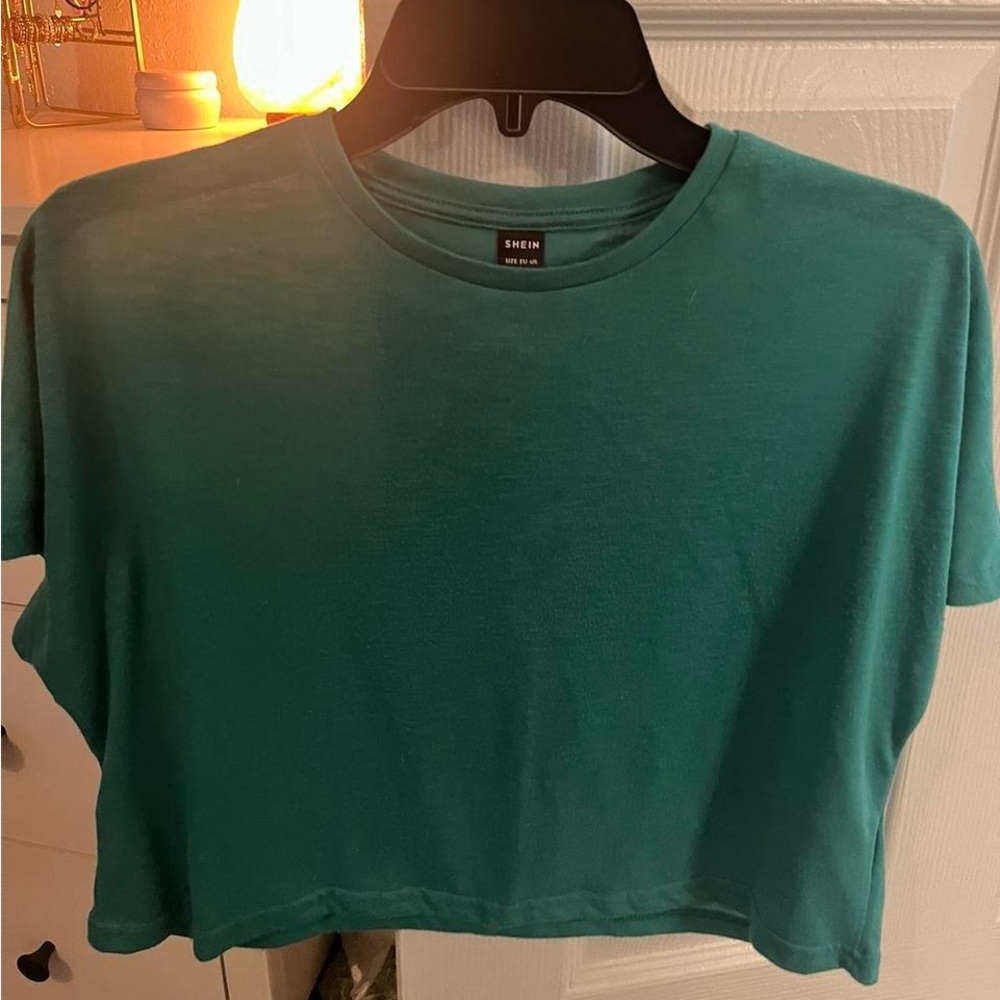 SHEIN green crop top